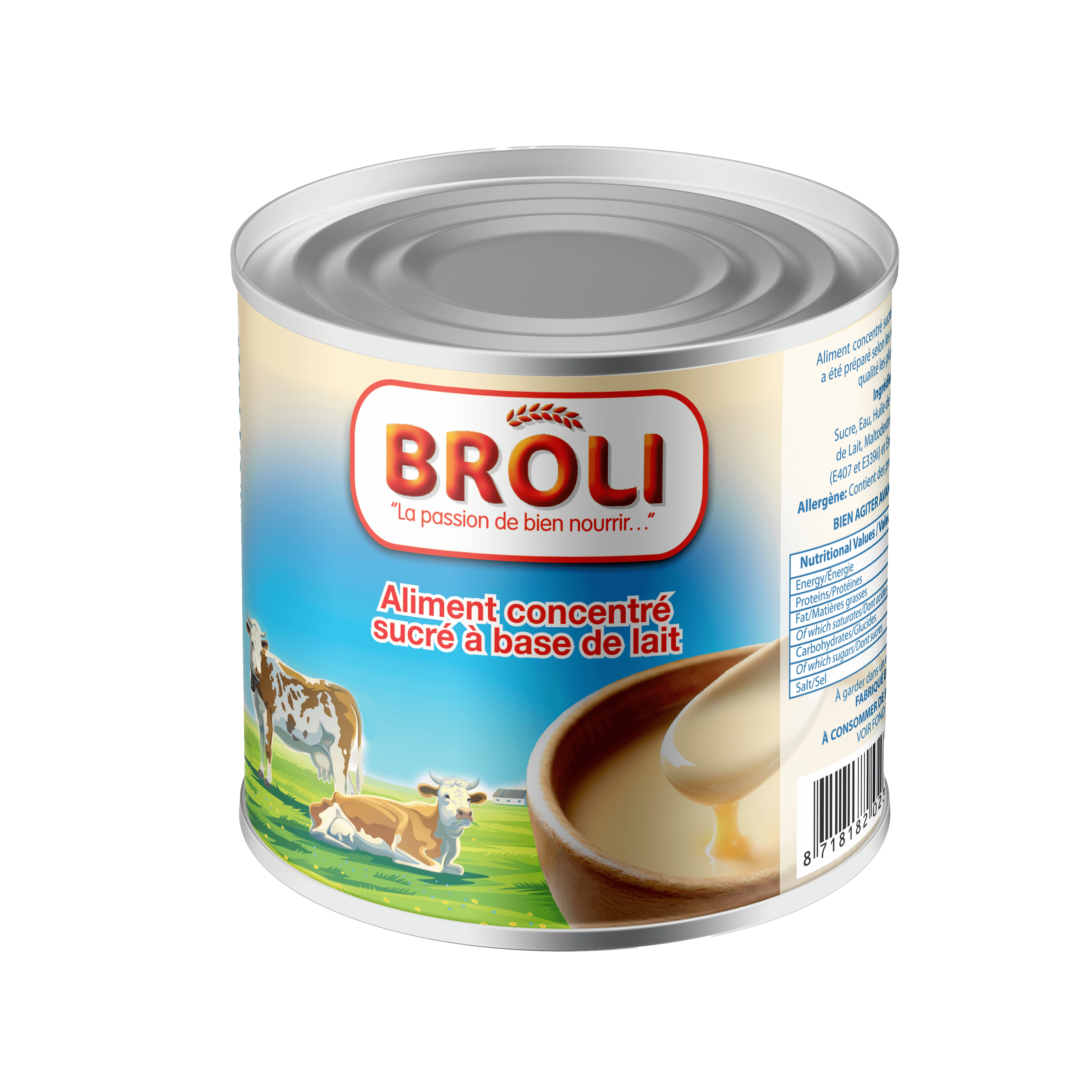 Aliment Lacté Concentré sucré Broli 390g