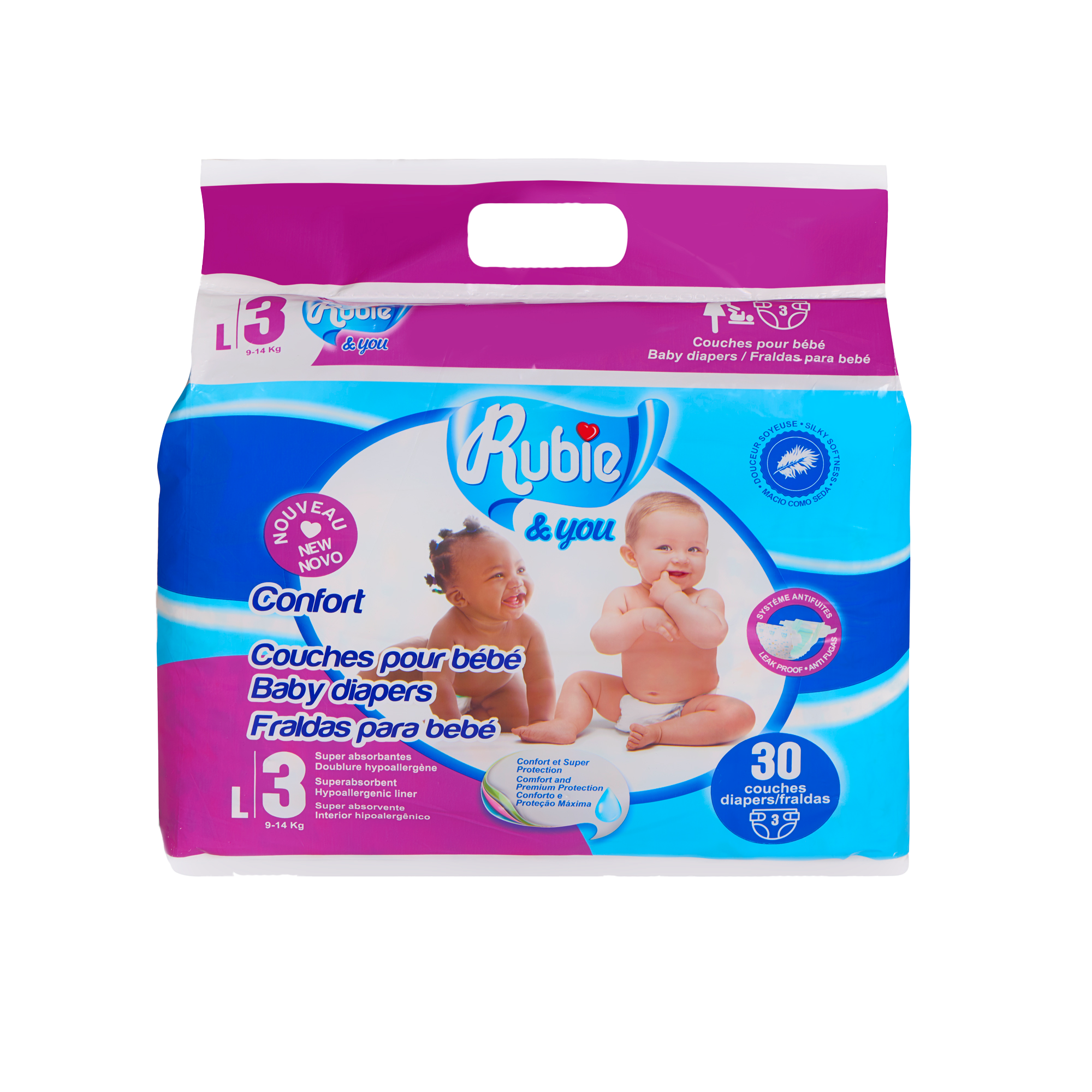 Couche bébés Rubie & You L (7-14kg)